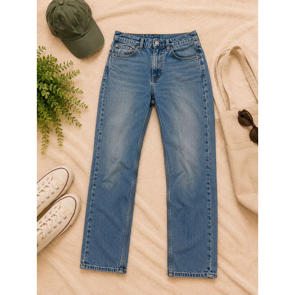 Levi’s 505 Jeans Men’s 32x30 Regular Fit Straight Leg Medium Wash Denim Y2K